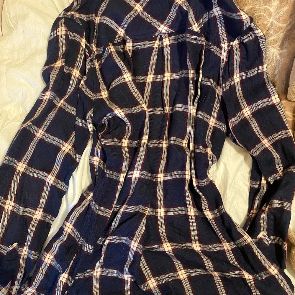 Rails Navy and Red Plaid Shirt